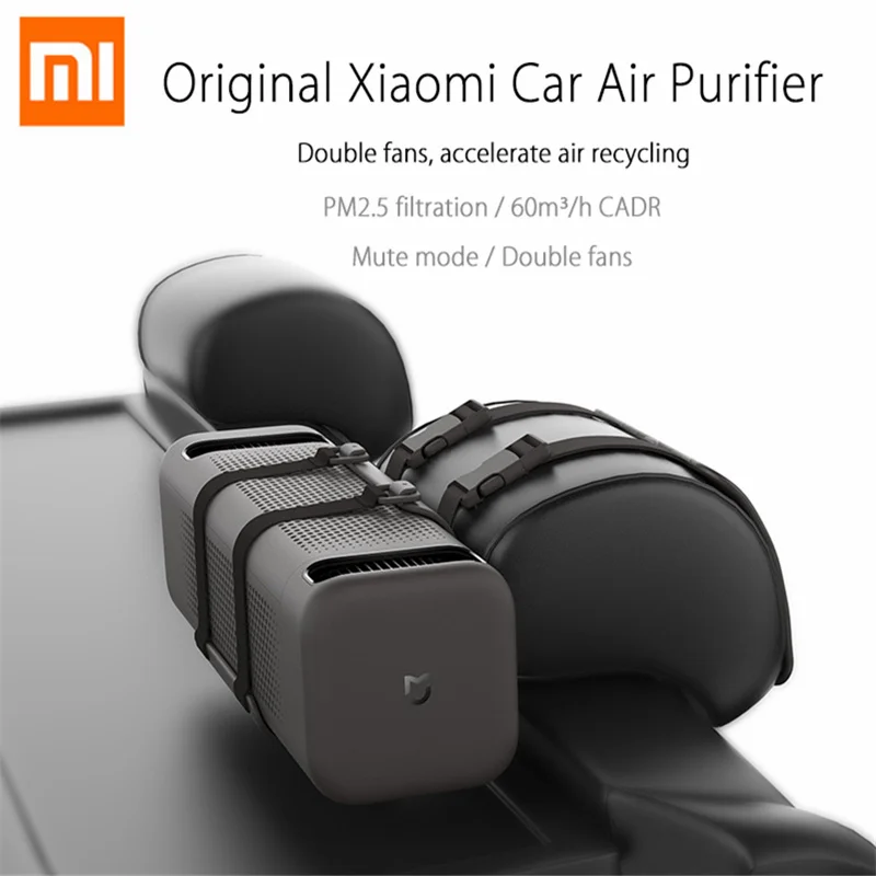 

Original Xiaomi Double Fans Car Air Cleaner Ionizer Air Freshener Auto Mist Maker PM 2.5 Cleaning Automobile Air Cleaner