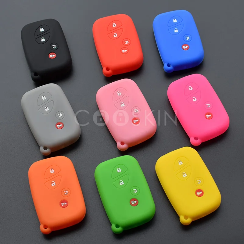4 Button Remote Key Case Silicon Cover For LEXUS CT200h