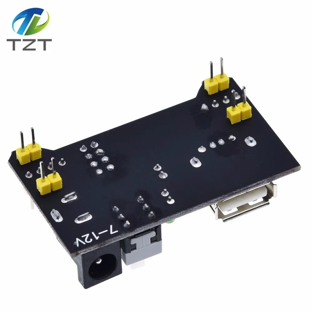 Макетная плата TZT MB102 без пайки модуль питания для Arduino Nano 3 В 5 в белая/черная
