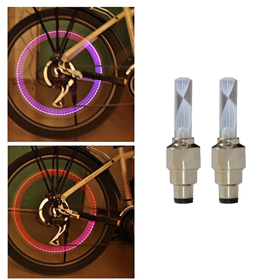 1PCS Colorful Bike Bicycle Cycling Tire Valve Caps Light Neon Wheel