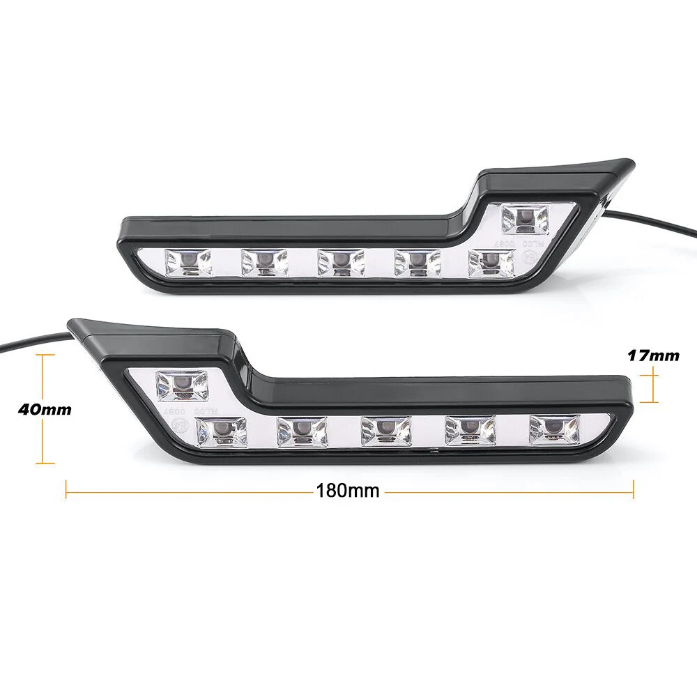 DRL светодиодный дневные ходовые огни белый 6000K 12V авто 6 COB светодиодный DRL светильник Автомобильная противотуманная фара головной светильник аксессуары для автомобиля