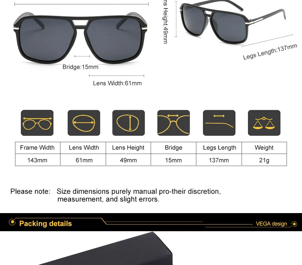 VEGA Eyewear 2018 Square Polarized Sports Glasses Men Women Sports Sunglasses Fishing Biker Running Glasses Sport Shades 209 (15)