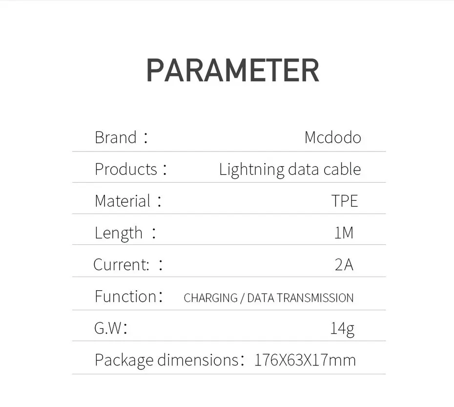 Mcdodo Lightning-USB кабель 2A провод для быстрой зарядки для iPhone Xs Max X XR 8 7 6 Plus 5S SE iPad синхронизация данных USB кабель зарядного устройства