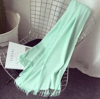 

2020 winter Luxury Brand Scarf Unisex Female Male Best Quality Wool Cashmere Scarves Pashmina Tassels Women Men Wrap shawl men