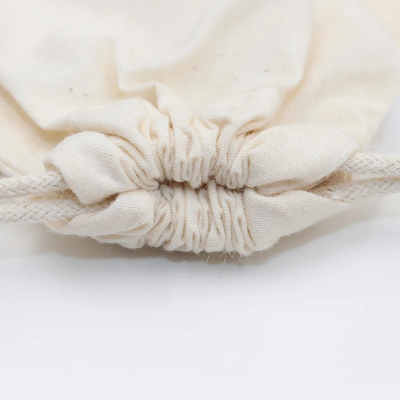 Grand Quality Cotton Small Drawstring Pouch Home Large Capacity Storage Bags Big Size Food Bread Portable Sacks Mallzona