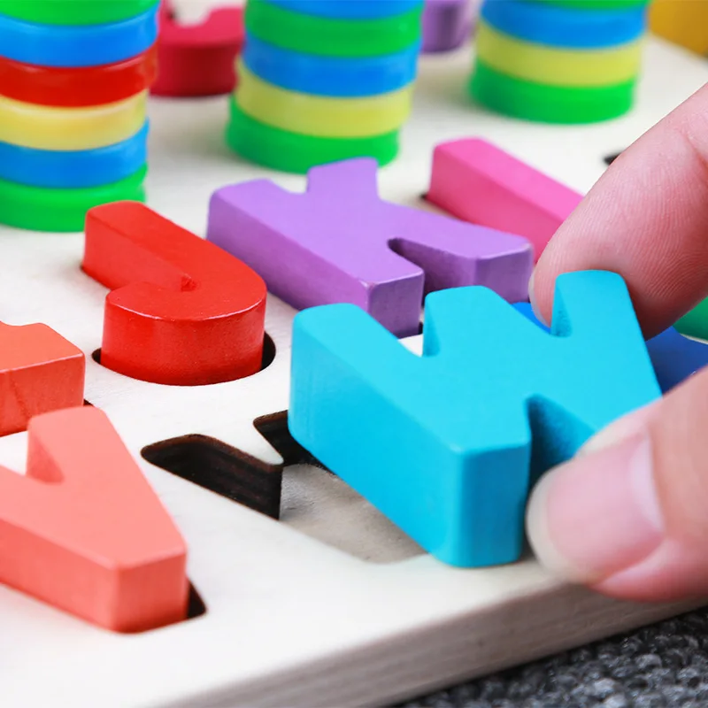 Children's Toys Kids Digital letter Color Cognition Puzzle Baby Early Learning Building Blocks Montessori toys educational toys,board games,building blocks toys,learning puzzle toys,teaching aids toys