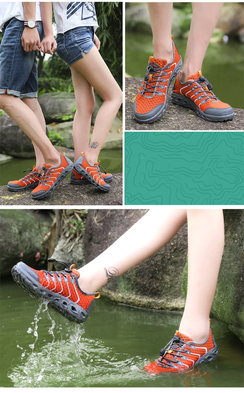 Summer Unisex Breathable Comfortable Mesh Sneakers Men Shoes Out door Wading Water Male Shoes Loafers Casual Walking (18)