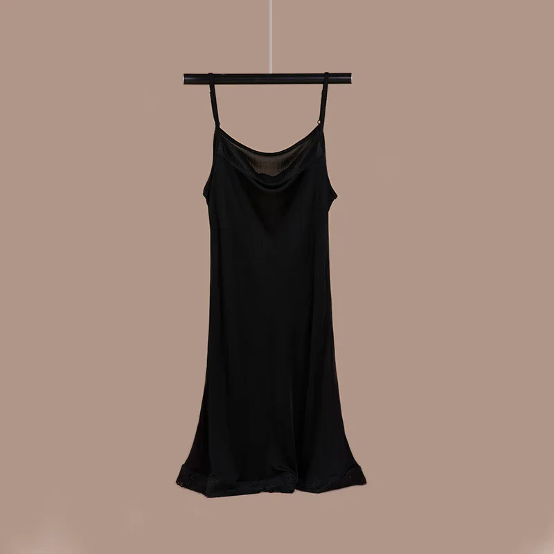 Кружевная многослойная юбка-пачка чистого шелка ночные рубашки женские пикантные пижамы очень светильник шелковая ночная рубашка, ночнушка, в летнем стиле WQ133