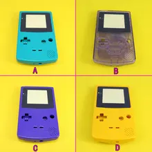 Full Housing Repairt Parts Cover for Nintendo GBC Case Pack for Gameboy Color Shell with Screw buttons,4 color