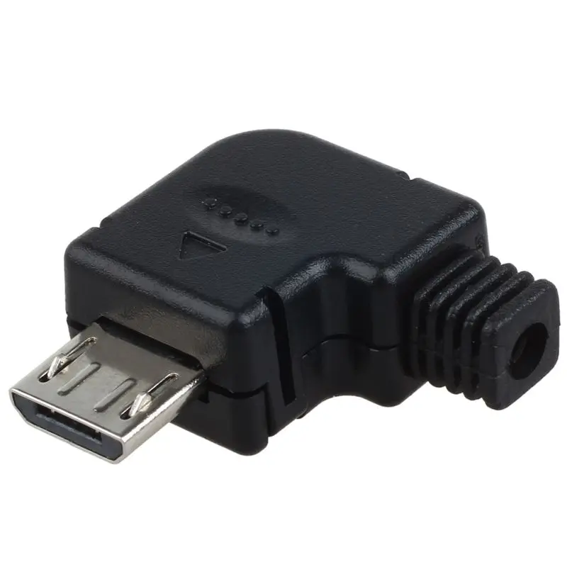 Прямоугольный Micro-USB 5 P порт штекер разъем с пластиковой бухтой