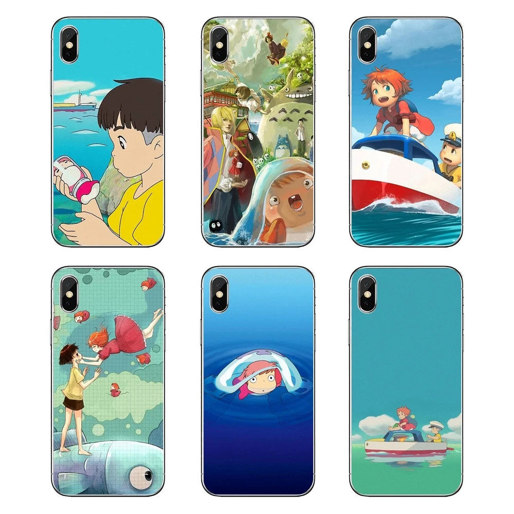 Мягкие прозрачные чехлы для Huawei P20 Lite Nova 2i 3i 3 GR3 Y6 Pro Y7 Y8 Y9 Prime 2018 2019 Ponyo On The Cliff |