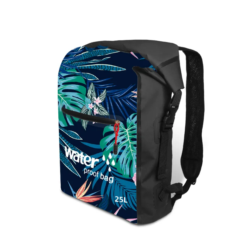 3D печать сумки для плавания 20л водонепроницаемый рюкзак Каякинг сумки для хранения для рафтинга прочный дрейфующий Дайвинг сумка на плечо - Цвет: 20L  Rainforest