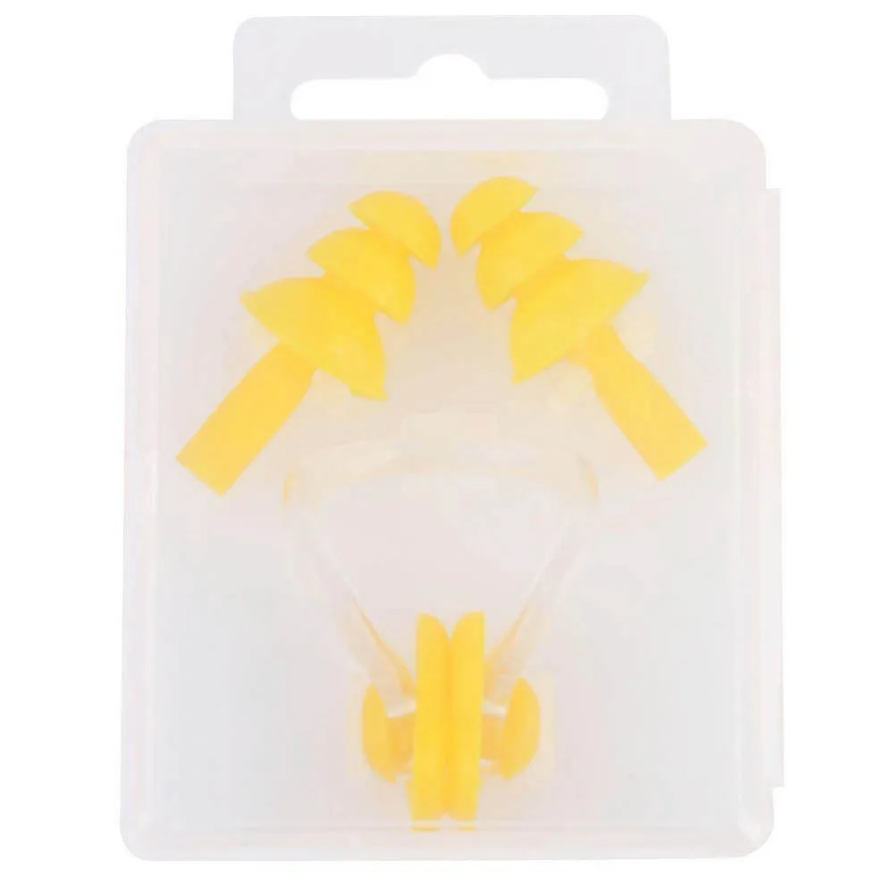 5 цветов набор для плавания из мягкого силикона водонепроницаемый зажим носа +