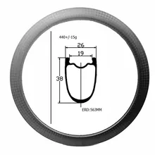 Обод колеса carbone UD 12K 440g лента бескамерная дорожная велосипедная оправа 38 мм 700C клинчер дорожный ободки дисков 26 мм бескамерная лента оправа 3K