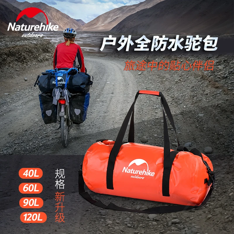 NatureHike 120L río Trekking bolsa impermeable al aire libre de nadar acampar senderismo bolsa de gran capacidad multifuncional ultraligero bolsa
