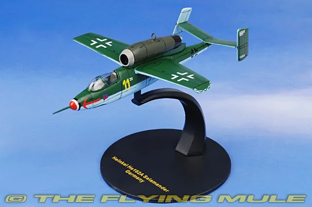 

Rare 1/72 World War II German Henkel He 162 lizard fighter model Alloy collection model