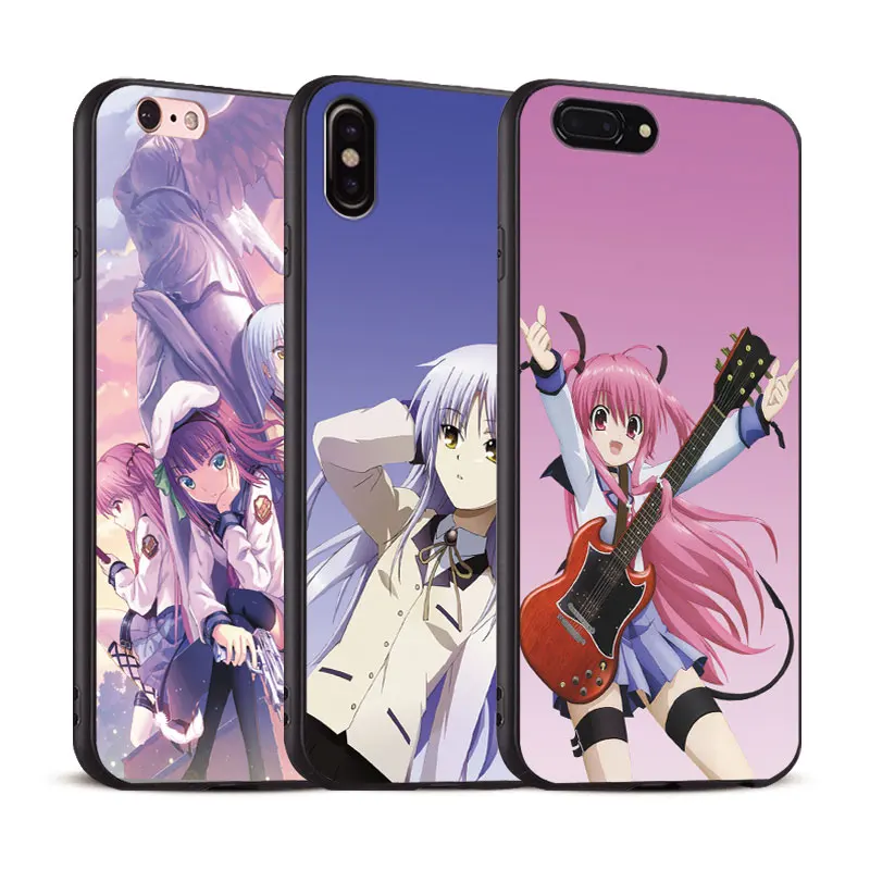 

Angel Beats Anime manga Tpu Soft Silicone Phone Case Cover Shell For Apple iPhone X 8Plus 8 7Plus 7 6SPlus 6s 6Plus 6 Se 5s 5