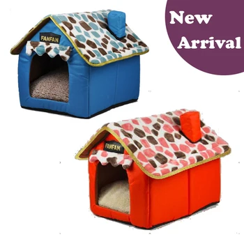 

New Arrival Cute House Dog Bed Pet Bed Warm Soft Dogs Kennel Dog House Pet Sleeping Bag Cat Bed Cat House Cama Perro Pet Product