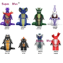 Одна модель строительных блоков серии змея ацидикус скалес погремушка Bytar Pythor с s игрушки для детей