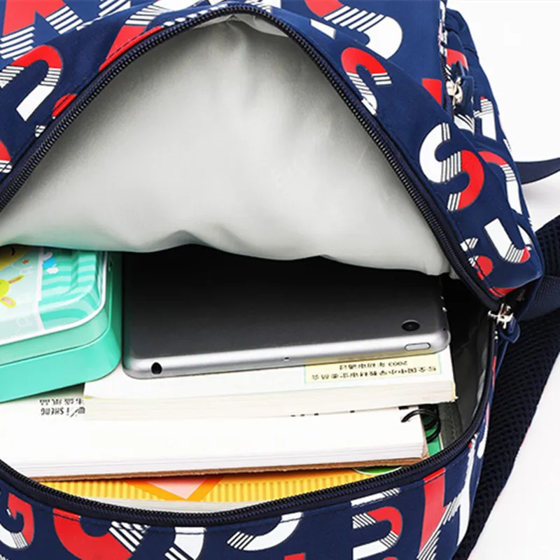 Детский рюкзак для девочек с рисунком алфавита, рюкзаки, ортопедические школьные сумки, Студенческая сумка, дорожная сумка, детская школьная сумка