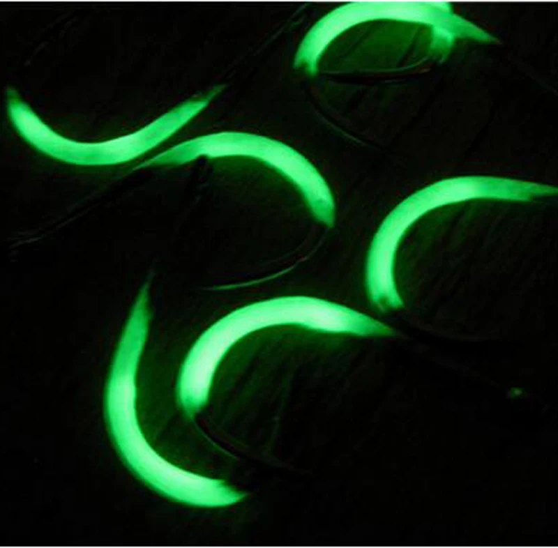 

New 7pcs/pack Luminous Fishing Hooks 0.5#-6# Noctilucent Barbed Hooks Pesca Fishing Tackle Accessories Steel Fishinghook FH60