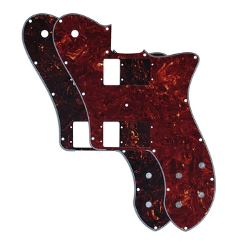 

2PCS Tortoise Shell Guitar Parts Pickguard Scratch Plate With PAF Humbucker Hole for Mexico /USA 72' Reissue/RI Tele Deluxe