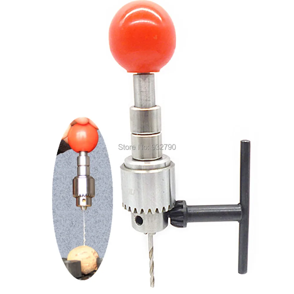 Mini Hand Drill With Key Chuck Size 0.3 4mm Micro Hand Twist Drill