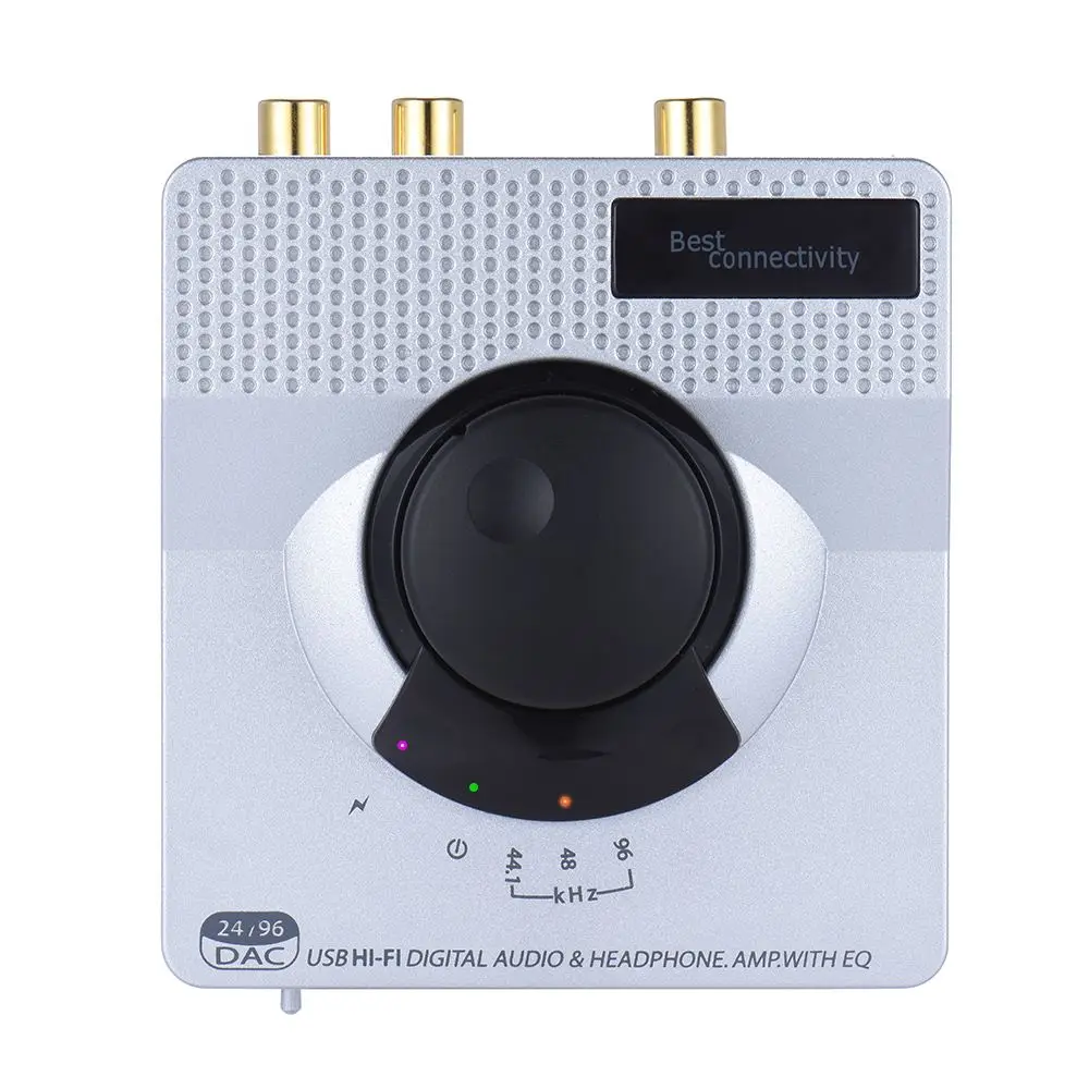 Портативные Hi-Fi плееры 96 кГц/24-бит USB ЦАП цифро Anolog аудио конвертер декодер Стерео усилитель для наушников с EQ
