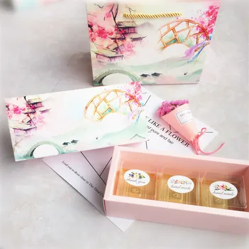 

10pcs Chinese wonderland design Paper Box for Cookie candy snacks Storage Boxes birthday Christmas gift packaging