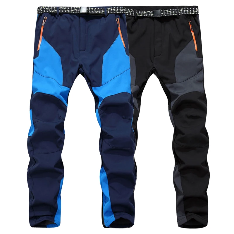 LoClimb Nuevo 2018 invierno Softshell pantalones hombres Trekking Fleece pantalones calientes impermeable para el deporte al aire libre esquí escalada, AM193 LoClimb Nuevo 2018 invierno Softshell pantalones hombres Trekking Fleece pantalones calientes impermeable para el deporte al aire libre esquí escalada, AM193