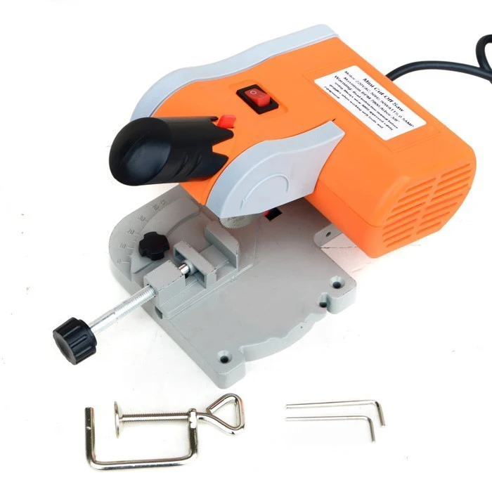 

New 220V Cutting Machine Bench Mini Cut-off Miter Saw Steel Blade 7800RPM 3/8