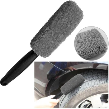 

VODOOL Car Wheel Brush Window Rims Tire Washing Brush Vehicle Car Wheel Rim Brush Plastic Handle Cleaning Brush Washing Tool