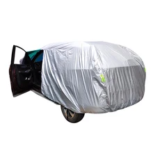 Universal SUV/Sedan Full Car Covers Outdoor Waterproof Sun Rain Snow Protection UV Car Umbrella Silver S-XXL Auto Case Cover kayme camouflage waterproof car covers outdoor cotton sun protection dust rain snow protective suv sedan hatchback cover for car
