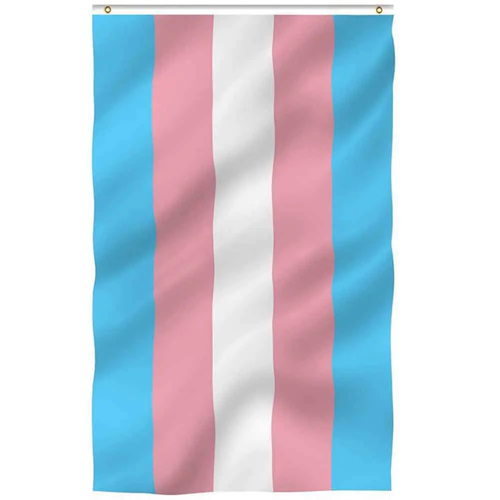 

rainbow new transgender flag 90x150cm Polyester flag