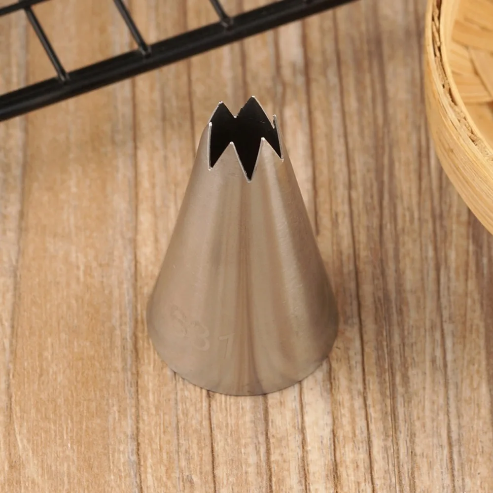 

#631 Open Star Piping Nozzle Cake Decorating Tools Stainless Steel Icing Nozzles Cream Pastry Nozzles Tips