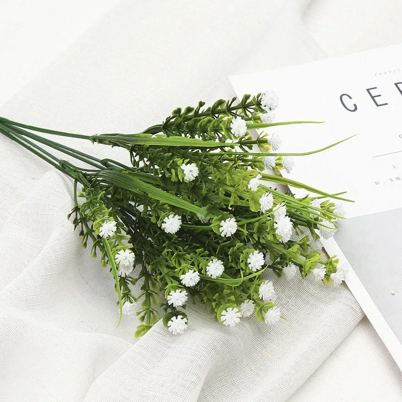 

1PCS Green Grass plants artificial flowers for office party home decor wedding Christmas decoration fake flower gift 52016