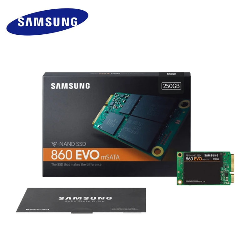 SAMSUNG 860 EVO mSATA SSD 500 г Внутренний твердотельный диск 250G 1 ТБ большой емкости для ноутбука, настольного компьютера, ПК, MLC