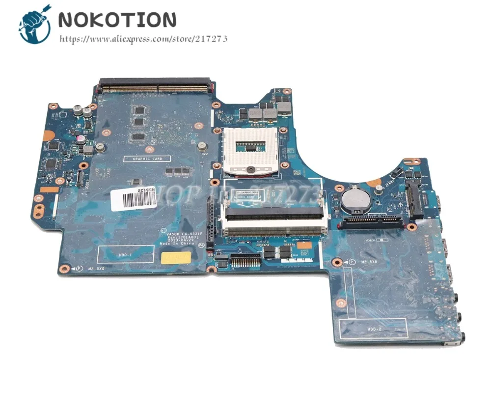 New  NOKOTION Laptop Motherboard For Dell Alienware M17X R5 MAIN BOARD VAS00 LA-9331P 05RW0M CN-05RW0M D