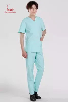 Летний новый синий кисть руки одежда модель Хан тонкий модная медицинская форма ветеринарная больница стоматологическая клиника форма