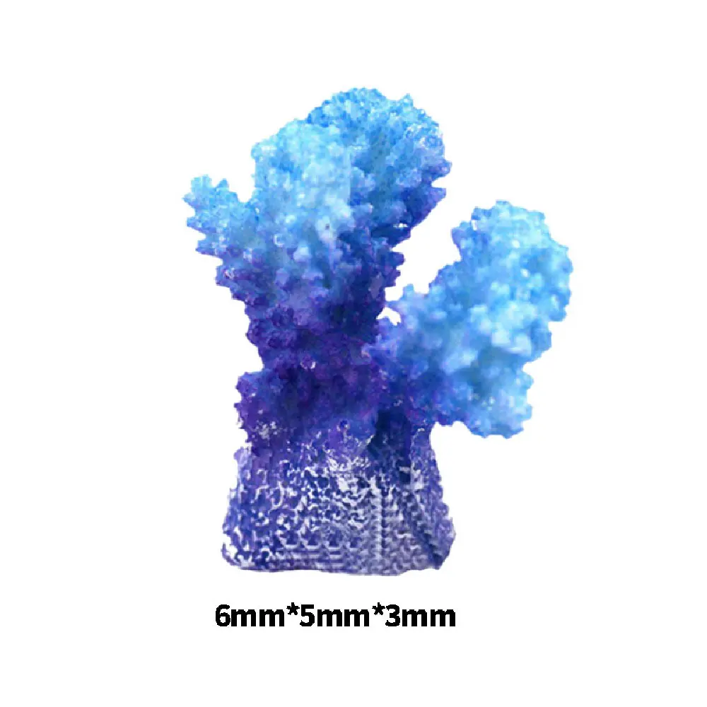 Украшение для аквариума коралловый цветок кислородный насос воздушный пузырь драйв украшения кораллы корпус вулкан аквариум украшения - Цвет: Синий
