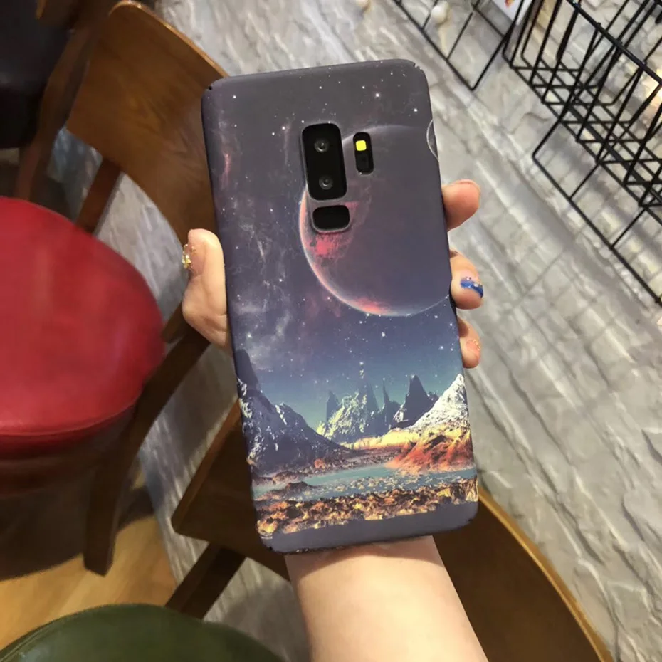 YAMIZOO S9 Case For Galaxy S9 Phone Cases Shockproof Hard Flower Note 8 9 S8 S7 Edge Case, For Samsung Galaxy S9 Plus Case Cover (7)