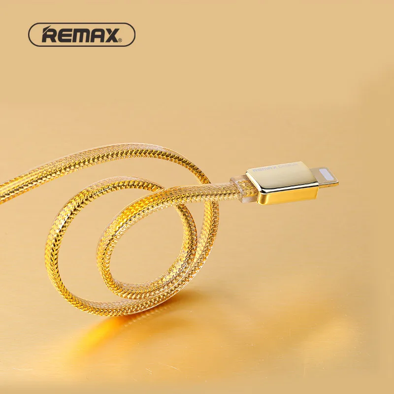 REMAX Золотой RC-016 USB кабель для передачи данных для iPhone samsung huawei htc xiaomi sony 2.1A кабель для быстрой зарядки