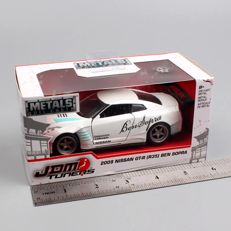 Тюнеры Jada JDM для автомобилей NISSAN GTR 1:32 R35 Бен сопра литье под давлением