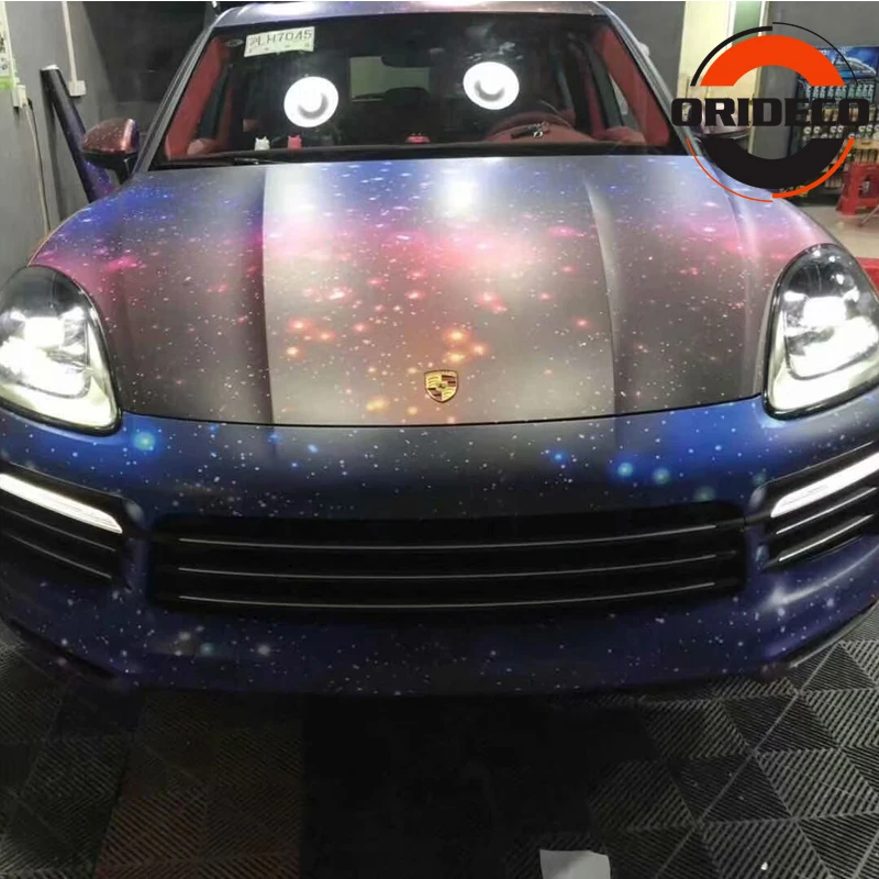Starry Sky Vinyl Wrap Galaxy Painting Car Body Film 6