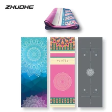 ZHUOHE Travel Yoga Mat Natural Rubber Non Slip Yoga Pad Tapetes Tapis Hot Yoga Bikram Pilates Fitness Sports Exercise Workout tpe yoga mat high quality rubber pad suede natural rubber super non slip yoga mat body alignment system thin natural rubber mat