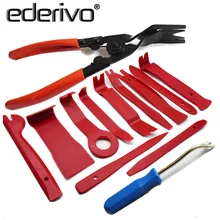 

Ederivo 13PCS Auto Fastener Tool Plastic Auto Dismantle Tools Kit Car Radio Door Clip Panel Trim Dash Audio Removal Ins