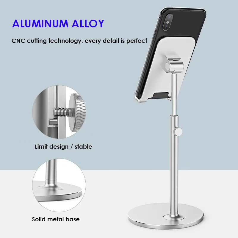 Goedkoop ARVIN Aluminium Tablet Houder Voor iPhone X iPad Air Sansung Mobiele Telefoon Verstelbare Tablet Desktop Mount Voor iPad Pro stand