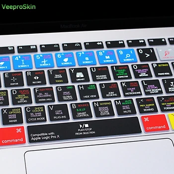 

Logic Pro X Shortcuts A1932 Silicone Keyboard Cover Skin for Apple MacBook Newest Air 13" 2018 2019 A1932 Logic X Pro
