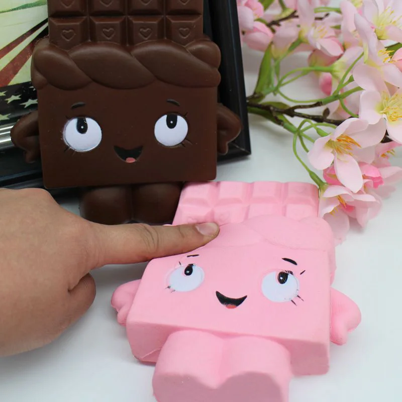 13cm-Cute-Cartoon-Chocolate-Shape-Kids-Adults-Squeeze-Toy-Anti-Stress-Relief-Toys-Slow-Rising-Squishy