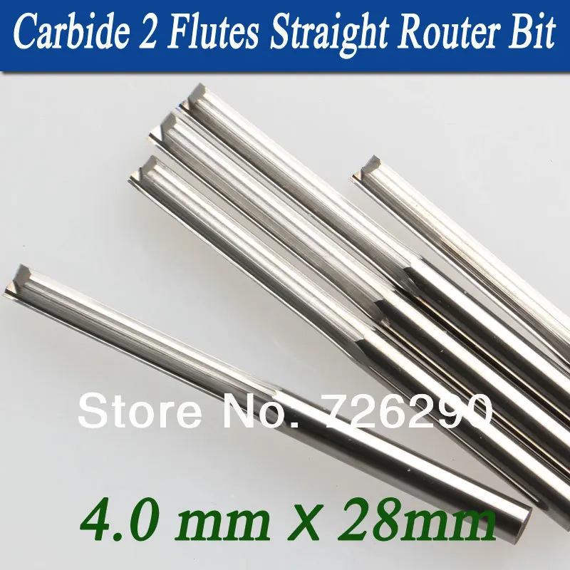 Фрезы концевые с 2 прямыми канавками 4 0*28 мм 5 шт.|straight flute milling cutter|milling cutterend mill cutter |